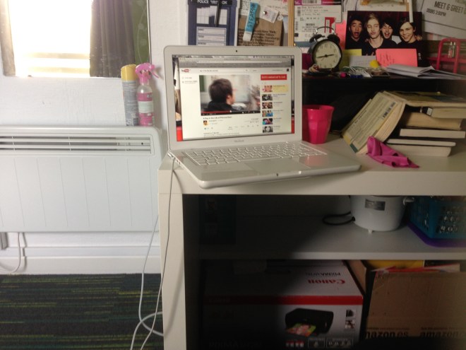 Watching Dan and Phil videos because we live on the Internet