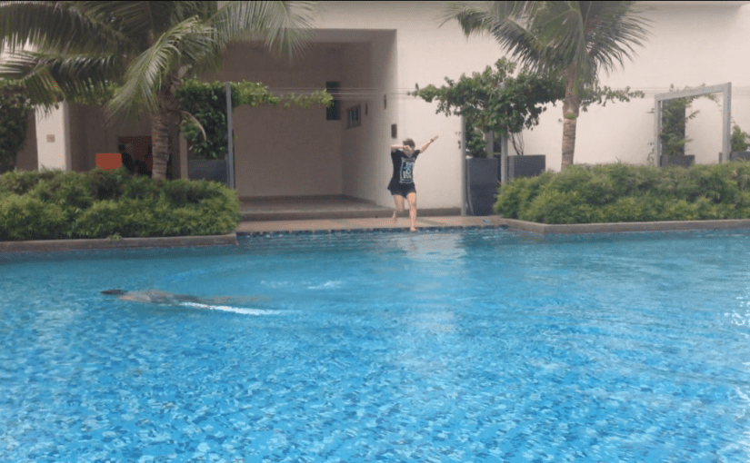 Jumping Into A&nbsp;Pool