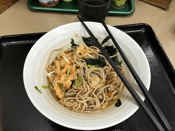 Everyone else ordered cold soba in contrast of the weather but of course, I didn’t know how to read kanji so I ended up ordering hot soba good job Michelle 