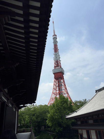 Tokyo Skytree in the distance. Also known as I DON'T KNOW HOW TO TAKE PHOTOS STRAIGHTLY