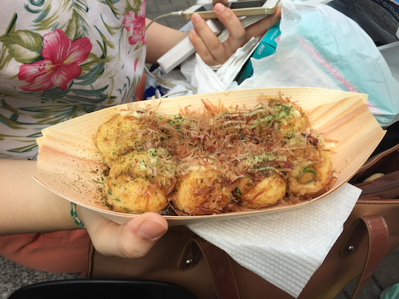 Takoyaki! It tasted weird